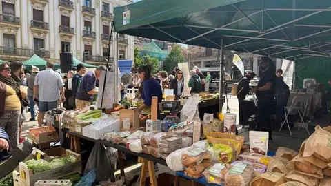mercado ecol&oacute;gico y piedra de Sayago en Zamora _28