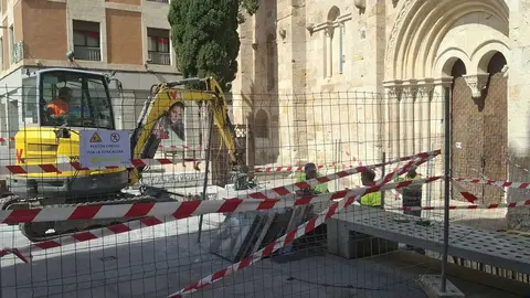 Obras en la iglesia Santiago el Burgo
