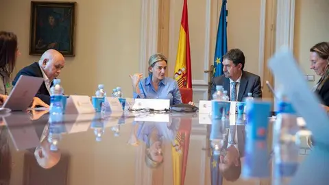La ministra de Educaci&oacute;n, Formaci&oacute;n Profesional y Deportes, Milagros Tol&oacute;n, durante la reuni&oacute;n de la Comisi&oacute;n Permanente del Observatorio Estatal de la Convivencia Escolar