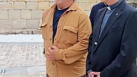 El alcalde de Zamora junto al obispo, en la presentaci&oacute;n del proyecto de la calle trasera de la catedral