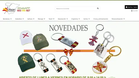 P&aacute;gina web denunciada - imagen FACUA
