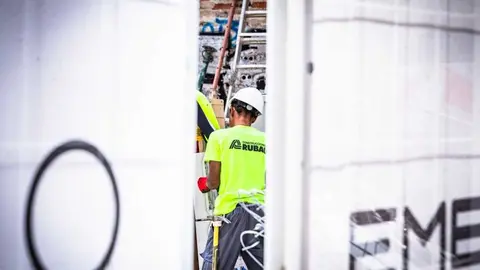 Trabajador de la construcci&oacute;n. Foto Ministerio de Trabajo