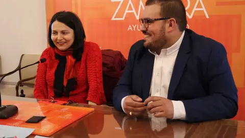 Mar&iacute;a Eugenia Cabezas, en rueda de prensa en el Ayuntamiento de Zamora