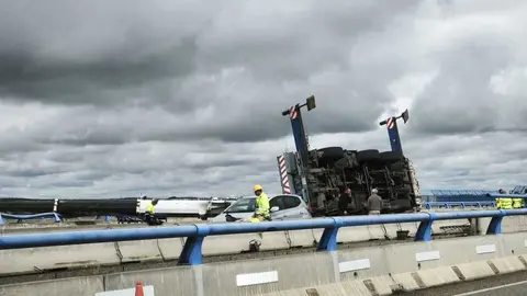 grua accidentada