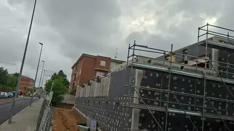 Obras paradas en el Centro C&iacute;vico. Foto Ahora Decide