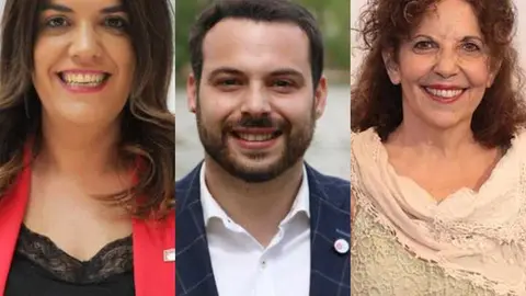 Sandra Veleda, Eloy Tom&eacute; y Laura Rivera