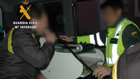 Control de alcoholemia de la Guardia Civil