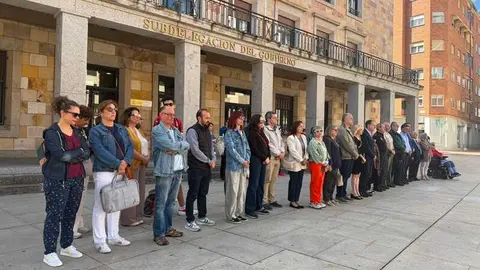 minuto de silencio en Zamora 