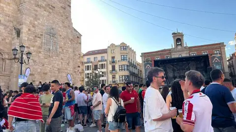 Ambiente Zamora antes del encuentro Zamora CF 