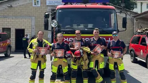 Bomberos voluntarios de Toro fomaci&oacute; Pa&iacute;s Vasco