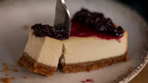 Tarta de queso - imagen de archivo