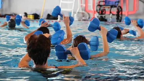 aquagym imagen de archivo