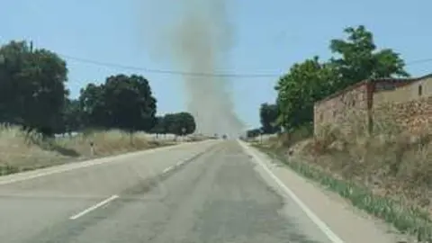 Incendio en El Perdig&oacute;n 