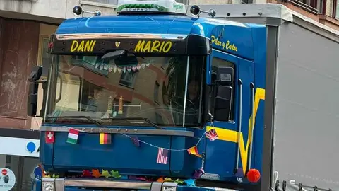  camioneros por Zamora en el d&iacute;a san Crist&oacute;bal _8