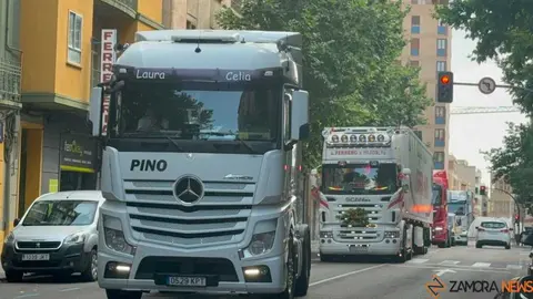  camioneros por Zamora en el d&iacute;a san Crist&oacute;bal _24