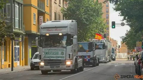  camioneros por Zamora en el d&iacute;a san Crist&oacute;bal _32