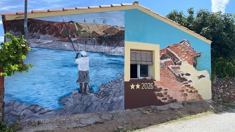 nuevo mural en Villaflor