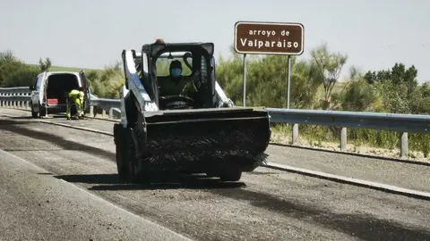 Obras carretera A-66