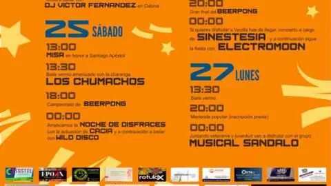 cartel de fiestas de Vecilla de Transmonte