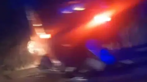 accidente vuelco Guimar&eacute;