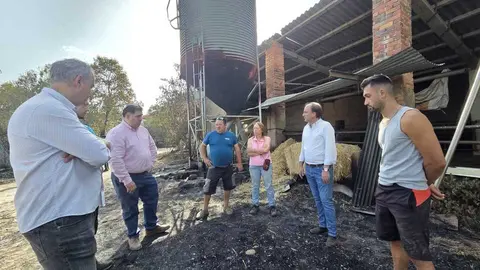 Visita explotaciones afectadas