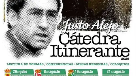 cartel JUSTO ALEJO C&Aacute;TEDRA ITINERANTE