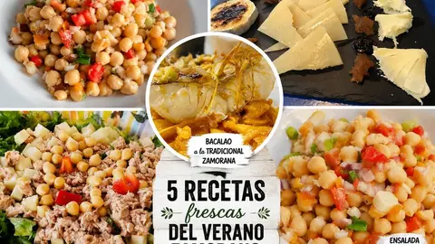 Cinco recetas frescas con legumbres y productos de Zamora
