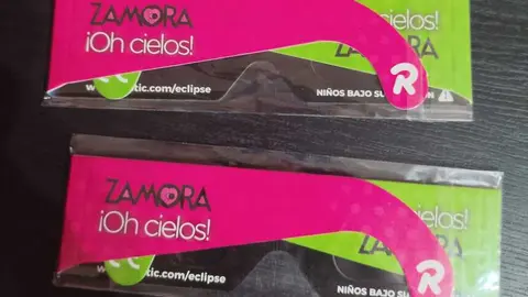 Gafas que se repartir&aacute;n gratuitamente en Zamora para ver el eclipse solar