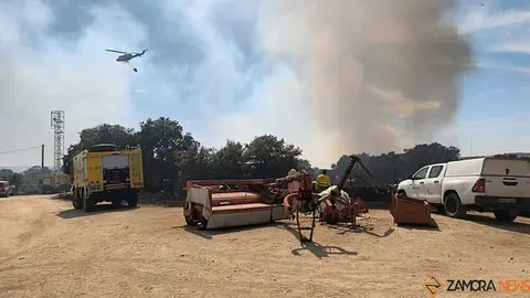 incendio M&aacute;moles en Fermoselle _6