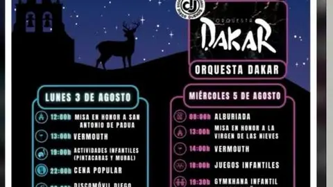 cartel fiestas de Moldones