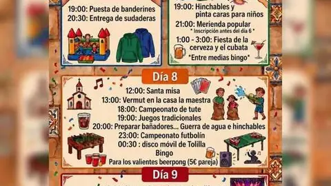 cartel fiestas Tolilla