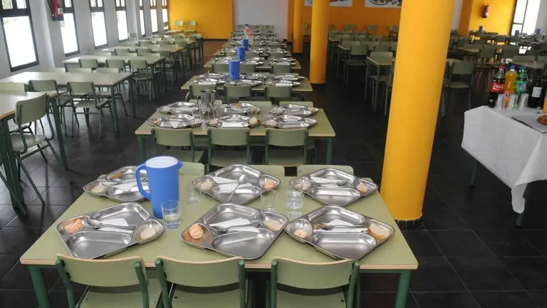 Imagen de archivo de un comedor escolar