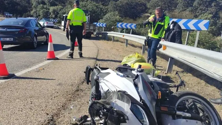 accidente moto, imagen archivo