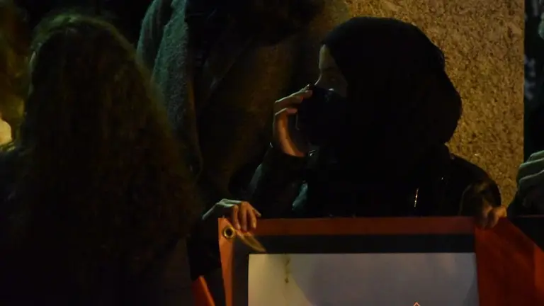 Concentraci&oacute;n a favor del pueblo saharaui en Zamora. Foto Aroa Colmenero