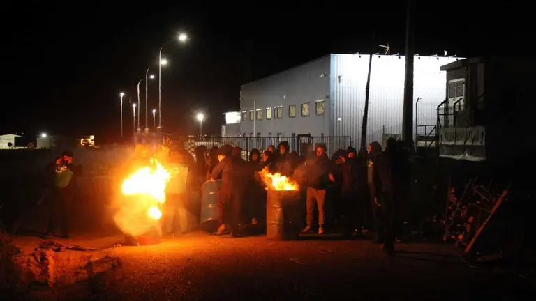Foto de archivo de la huelga en Siro