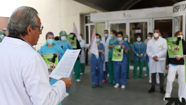 Protesta sanitarios zamoranos