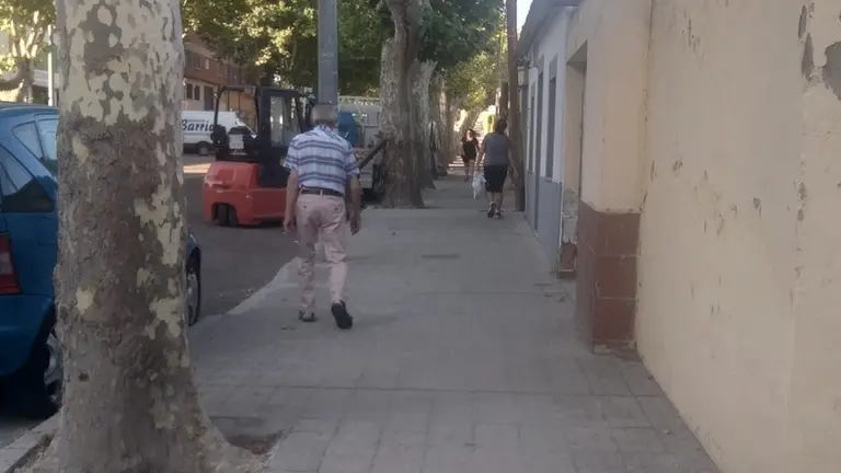 Viandantes por la calle Salamanca de Zamora