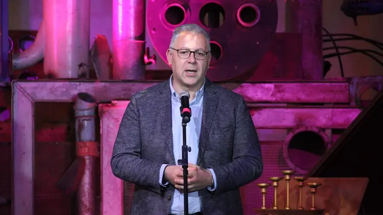 Jesús María Prada durante la presentación del Zamora Enamora Cycling Team