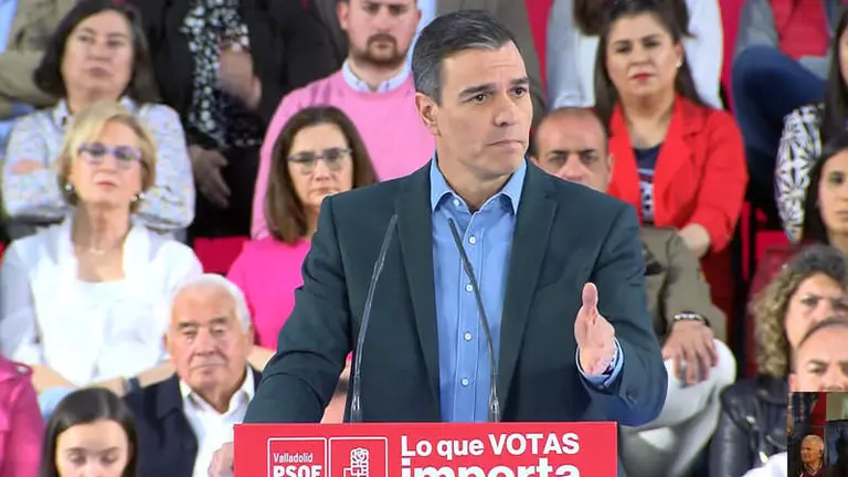 Pedro Sánchez Valladolid. imagen de archivo