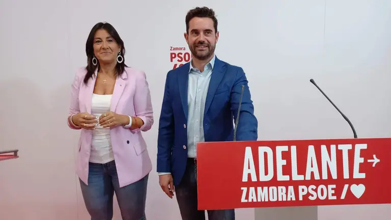Ana Sánchez y Antidio Fagúndez. PSOE Zamora