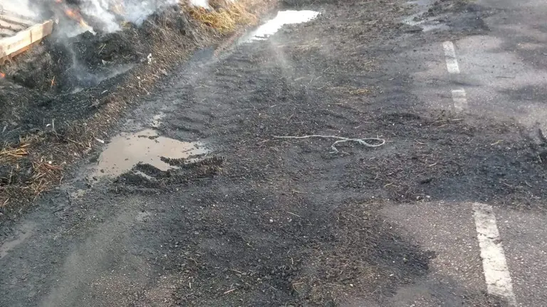 Los daños en la calzada han provocado el cierre del tramo entre Sarracín y Riofrío