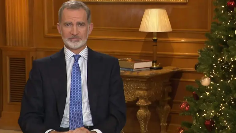 El rey Felipe VI en el tradicional discurso de Navidad