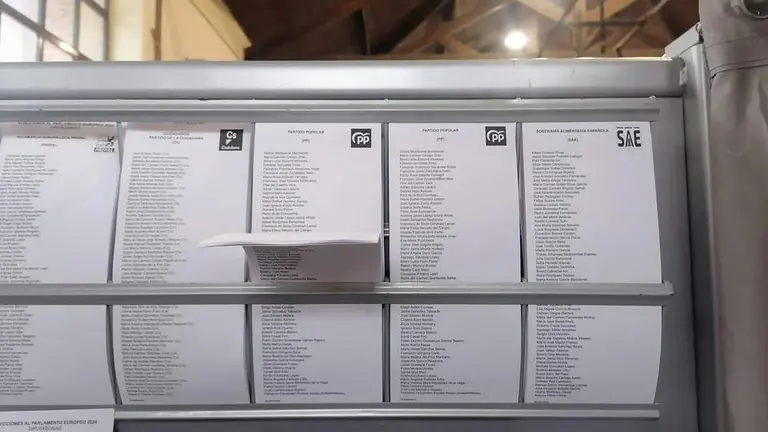 papeletas elecciones europeas 9J. imagen cedida