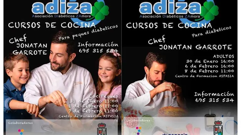 Cursos de cocina para diab&eacute;ticos ADIZA