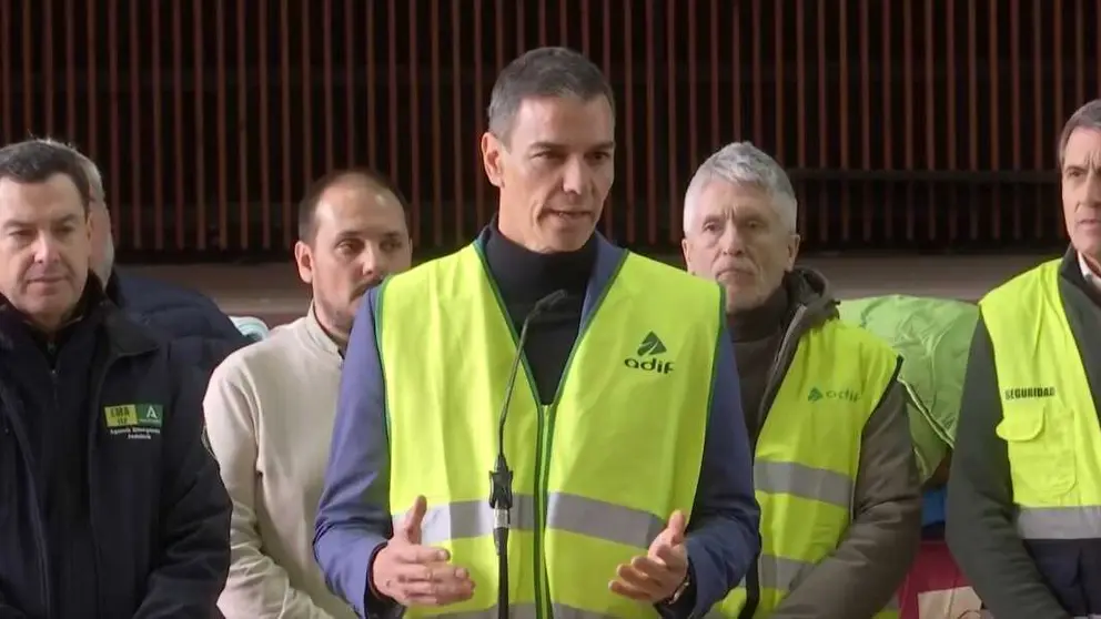 Pedro S&aacute;nchez en Adamuz