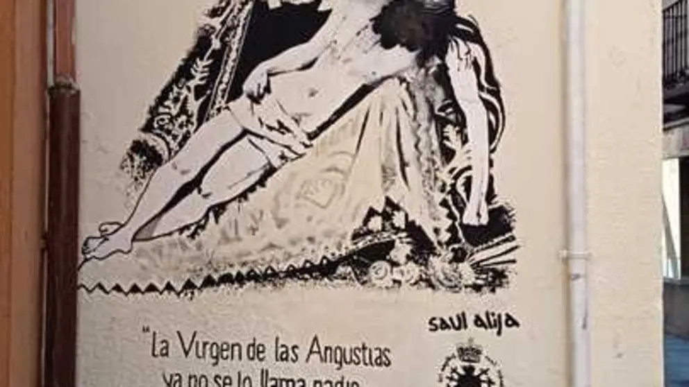 Vandalizan el mural de Nuestra Madre