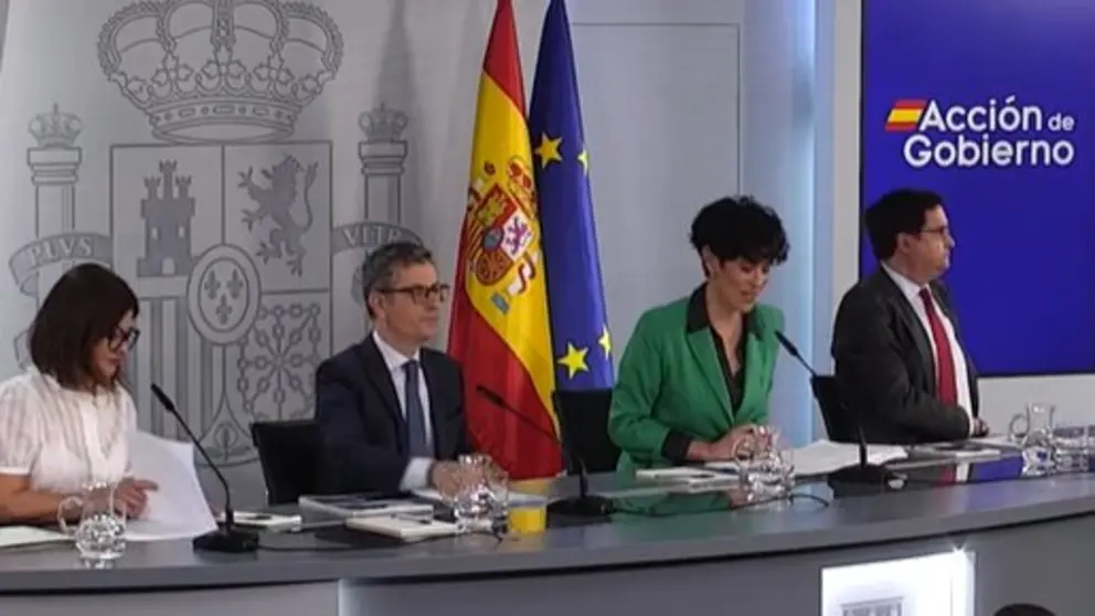 Rueda de prensa de anuncio de la nueva Oferta de Empleo P&uacute;blico. Foto Moncloa