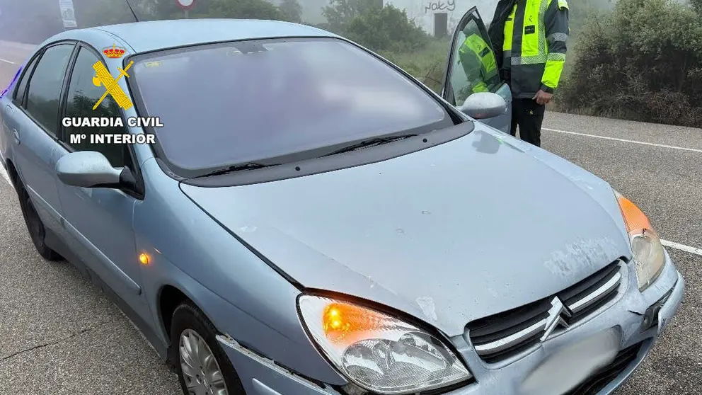 Identificado conductor tras la huida de un accidente en  la provincia de Zamora