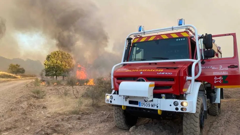 incendio en Aliste