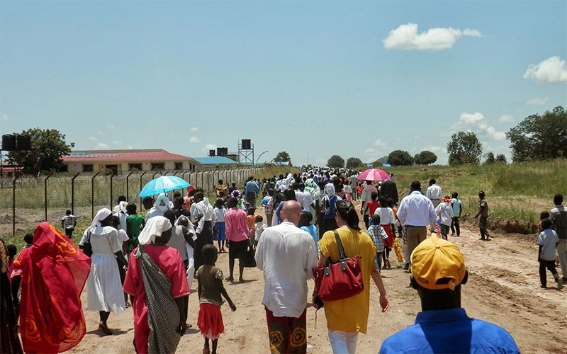 Paseo hacia los centros de formación